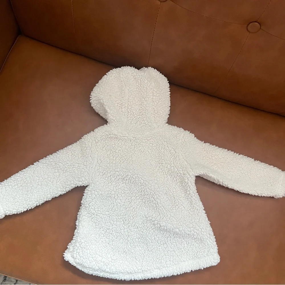 Carter’s Just One You Toddler White Fleece Teddy Pullover Hoodie 18m